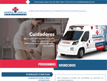 Tablet Screenshot of hospitalespecial.com.br
